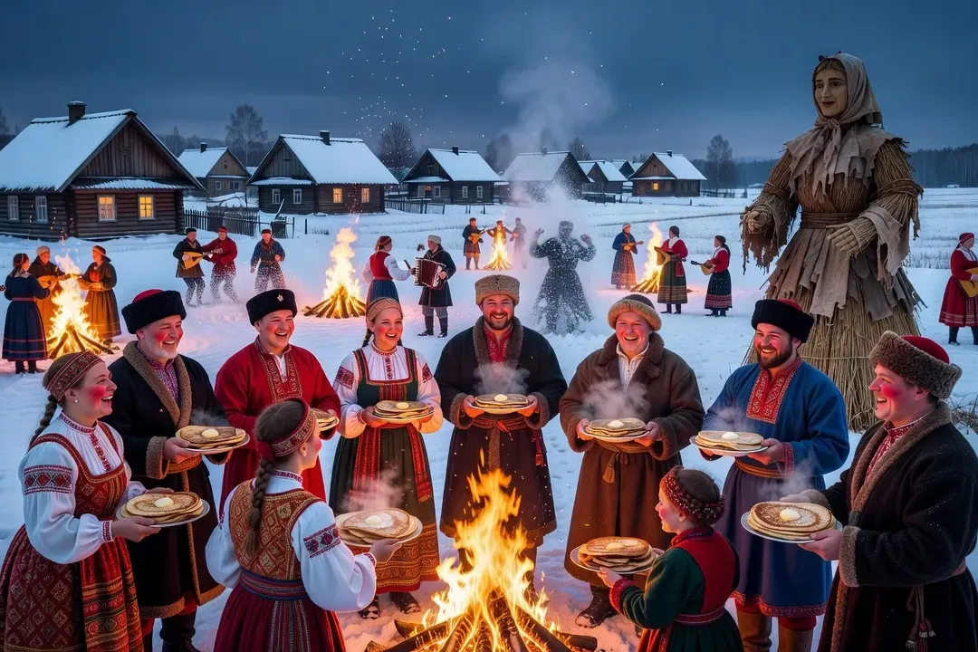 Fêtes et traditions folkloriques russes : Maslenitsa, blinis et célébrations slaves