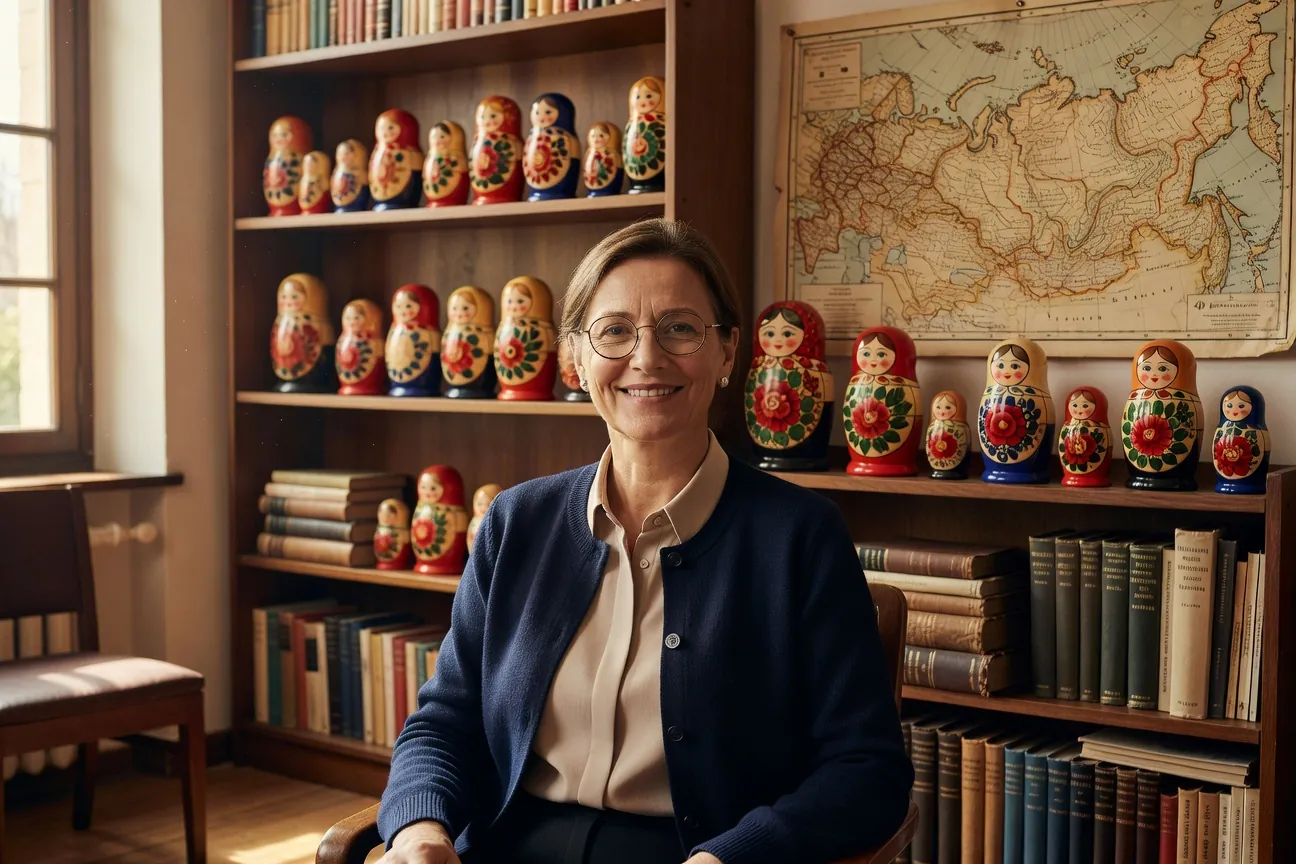 Helene Roux, ethnologue specialiste de l'art populaire russe (portrait editorial)